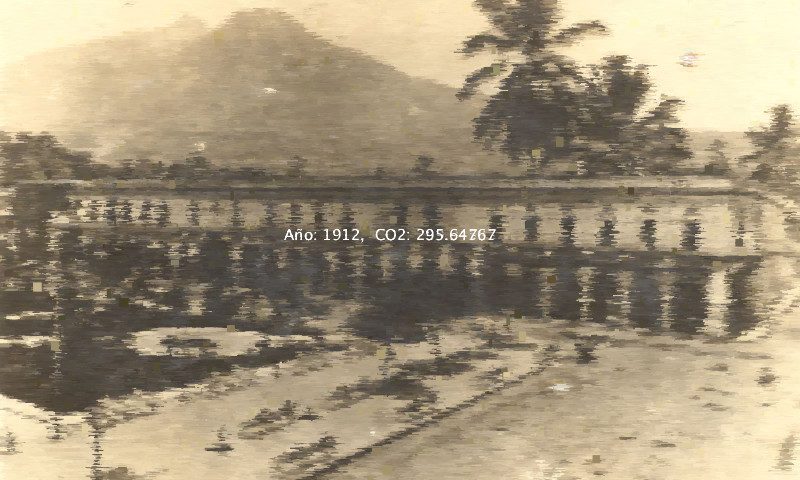 Photograph from 1912 distorted by that year's CO₂ level